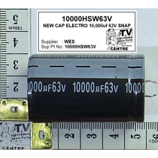 10000HSW63V Capacitor Electrolytic 10,000uf 63V Snap-In PCB Mount 10000HSW63V Capacitor Electrolytic 10,000uf 63V Snap-In PCB Mount