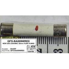QFS-BA009WRE0 20A CERAMIC 30mm FUSE R-995D QFS-BA009WRE0 20A CERAMIC 30mm FUSE R-995D