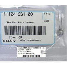 112426100 New CAPACITOR,ELECT 10M/50V KX-14C